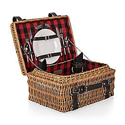 Picnic Time® Champion Picnic Basket with Service for 2 in Red