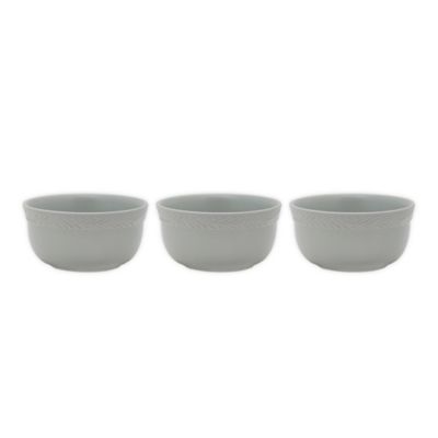 Bee &amp; Willow&trade; Asheville Vine Leaf Mini Bowls in Grey (Set of 3)