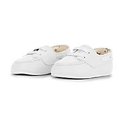 JuJuBe® Size 6-9M Eco Steps Boat Shoe in Snowy White
