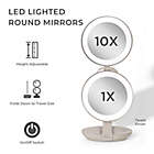 Alternate image 3 for Zadro&reg; 1x/10x LED Lighted Travel Mirror in White
