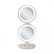 Zadro&reg; 1x/10x LED Lighted Travel Mirror in White