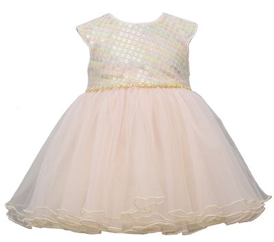 Bonnie Baby Size 18M 2-Piece Sequin Ballerina Dress and Panty Set in Ivory