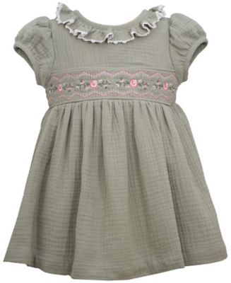 Bonnie Baby&reg; Size 2T Smocked Dress in Sage