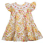 Alternate image 0 for Bonnie Baby Size 12M 2-Piece Tiered Floral Dress and Panty Set in Yellow