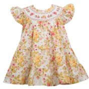 Bonnie Baby Tiered Floral Dress in Yellow