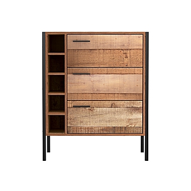 Atlantic&reg; Loft &amp; Luv&trade; Montana Bar Cabinet in Rustic Wood. View a larger version of this product image.