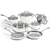Cuisinart&reg; Matte White 11-Piece Stainless Steel Cookware Set