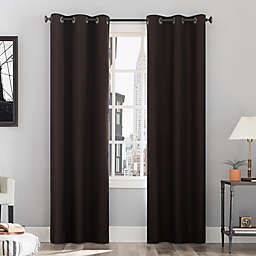 Sun Zero® Cyrus Thermal Total Blackout 63-Inch Grommet Curtain Panel in Cocoa (Single)