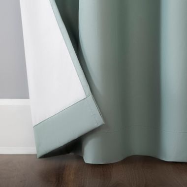 Sun Zero&reg; Cyrus 96-Inch Back Tab 100% Blackout Window Curtain Panel in Mineral (Single). View a larger version of this product image.