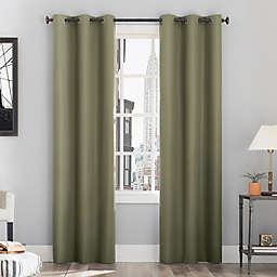 Sun Zero® Cyrus Thermal Total Blackout 96-Inch Grommet Panel in Olive Green (Single)