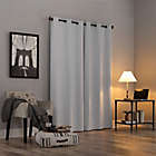 Alternate image 8 for Sun Zero&reg; Cyrus Thermal Total Blackout 96-Inch Grommet Curtain Panel in White (Single)
