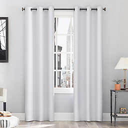 Sun Zero® Cyrus Thermal Total Blackout 96-Inch Grommet Curtain Panel in White (Single)