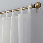Alternate image 2 for No.918&reg; Emily Voile 84-Inch Rod Pocket Sheer Tab Top Curtain Panel in White (Single)