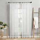 Alternate image 6 for No.918&reg; Emily Voile 84-Inch Rod Pocket Sheer Tab Top Curtain Panel in White (Single)