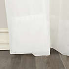 Alternate image 3 for No.918&reg; Emily Voile 84-Inch Rod Pocket Sheer Tab Top Curtain Panel in White (Single)