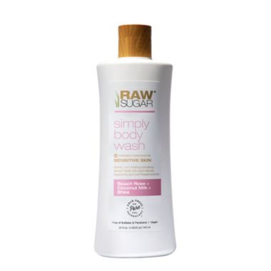 RAW SUGAR&reg; Sensitive Skin Simply Body Wash in Beach Rose + Coconut Milk + Shea. View a larger version of this product image.