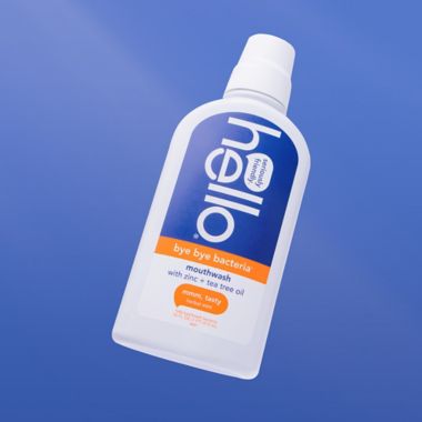 hello&reg; bye bye bacteria* 16 fl. oz. Mouthwash in Herbal Mint. View a larger version of this product image.