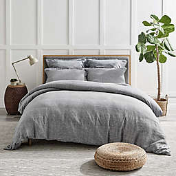 Levtex Home Washed Linen Duvet Cover in Grey