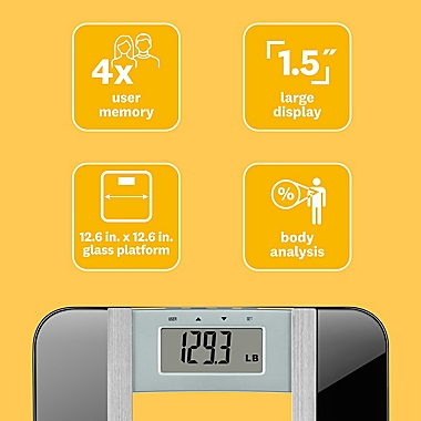 Weight Watchers&reg; by Conair&trade; Body Analysis Digital Bathroom Scale. View a larger version of this product image.