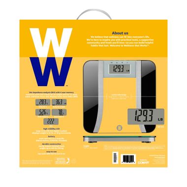 Weight Watchers&reg; by Conair&trade; Body Analysis Digital Bathroom Scale. View a larger version of this product image.