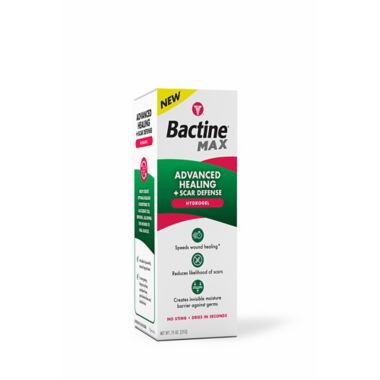 Bactine&trade; MAX 0.75 oz. Advanced Healing and Scar Defense Hydrogel. View a larger version of this product image.