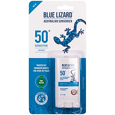 Blue Lizard&reg; Australian Sunscreen 0.5 oz. Sensitive Mineral Sunscreen Stick SPF 50+. View a larger version of this product image.