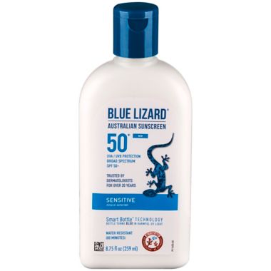 Blue Lizard&reg; Australian Sunscreen 8.75 oz. Sensitive Mineral Sunscreen Lotion SPF 50+. View a larger version of this product image.