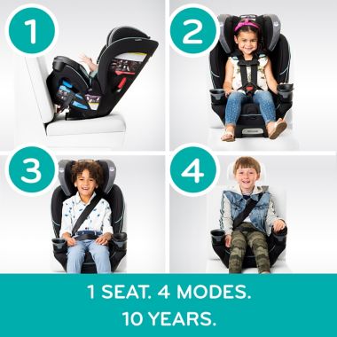 Evenflo&reg; EveryFit&trade; 4-in-1 Convertible Car Seat in Olympus. View a larger version of this product image.