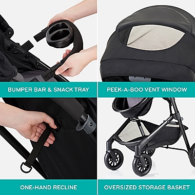 Evenflo&reg; Pivot&trade; Modular Travel System in Casual Grey. View a larger version of this product image.