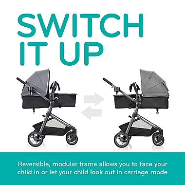 Evenflo&reg; Pivot&trade; Vizor Travel System in Chasse. View a larger version of this product image.