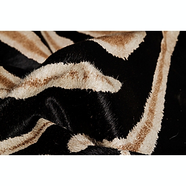 Natural Togo Cowhide 5&#39; x 7&#39; Area Rug in African Zebra. View a larger version of this product image.