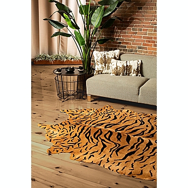 Natural Togo Cowhide Rug in Tiger. View a larger version of this product image.