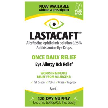 Lastacaft&reg; 2-Pack 0.17 fl. oz. Allergy Relief Eyedrops. View a larger version of this product image.
