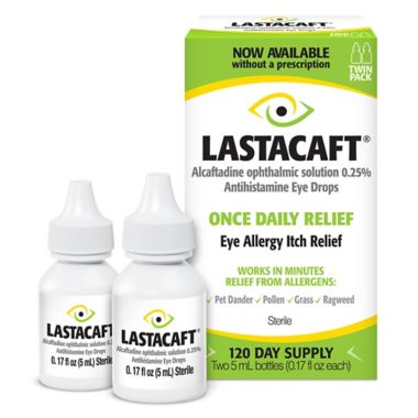 Lastacaft&reg; 2-Pack 0.17 fl. oz. Allergy Relief Eyedrops. View a larger version of this product image.