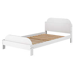 Forest Gate™ Modern Bookcase Twin Bed in White
