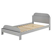 Forest Gate&trade; Modern Bookcase Twin Bed in Grey