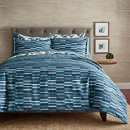 Scott Living™ Lucien 3-Piece Reversible King Comforter Set in Blue