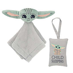 Lambs & Ivy® Star Wars Baby Yoda Lovey Plush Security Blanket & Door Pillow Set