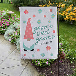 Spring Gnome Personalized Garden Flag