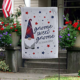 Patriotic Gnome Personalized Garden Flag