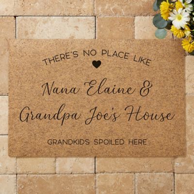 &quot;No Place Like&quot; 18-Inch x 27-Inch Synthetic Coir Ground Print Doormat
