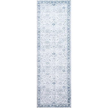 nuLOOM Ivy Machine Washable 2&#39;6 x 8&#39; Transitional Runner in Light Grey. View a larger version of this product image.