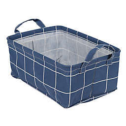 Simply Essential™ Small Fabric Storage Bin with Handles in True Navy