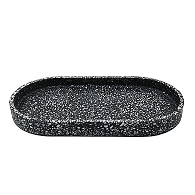 Black Swirl Terrazzo Tray. View a larger version of this product image.
