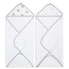 Alternate image 0 for aden + anais&reg; Essentials 2-Pack Hooded Towels in Dusty