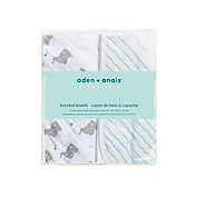 aden + anais&reg; Essentials 2-Pack Hooded Towels in Baby Star