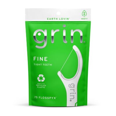 Grin&reg; 75-Count Oral Care Fine Minty Flosspyx&trade;
