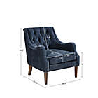 Alternate image 2 for Madison Park&reg; Qwen Button Tufted Accent Chair in Navy