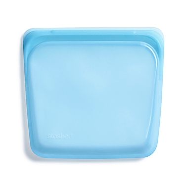 Stasher 28 oz. Silicone Reusable Sandwich Bag in Blue. View a larger version of this product image.