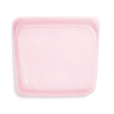 Stasher 28 oz. Silicone Reusable Sandwich Bag in Pink. View a larger version of this product image.